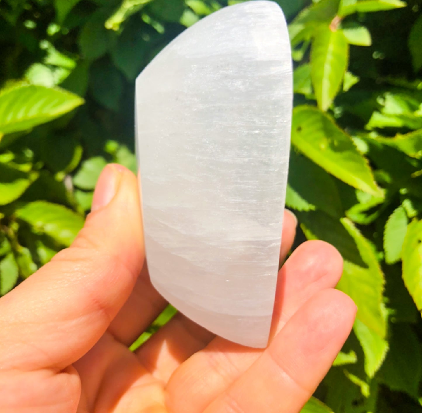 Gorgeous White Selenite Heart Bowl