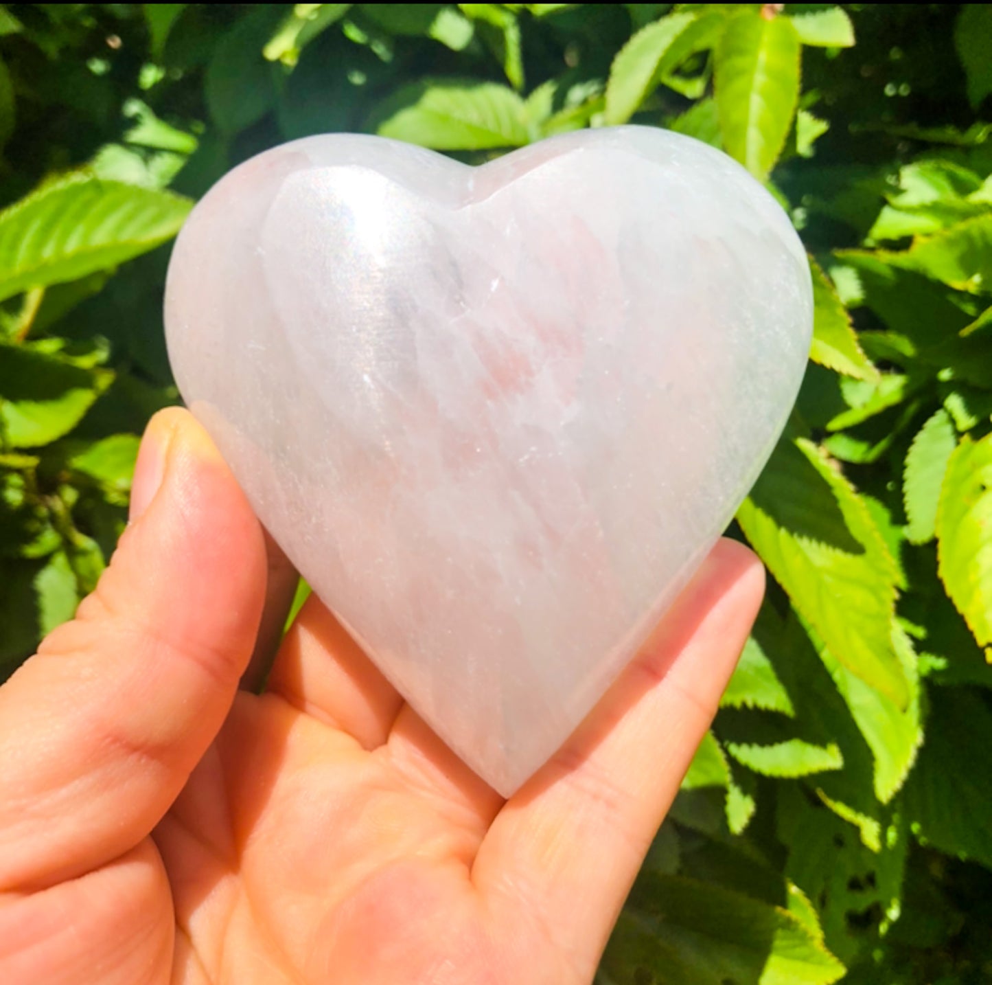 Gorgeous White Selenite Heart Bowl