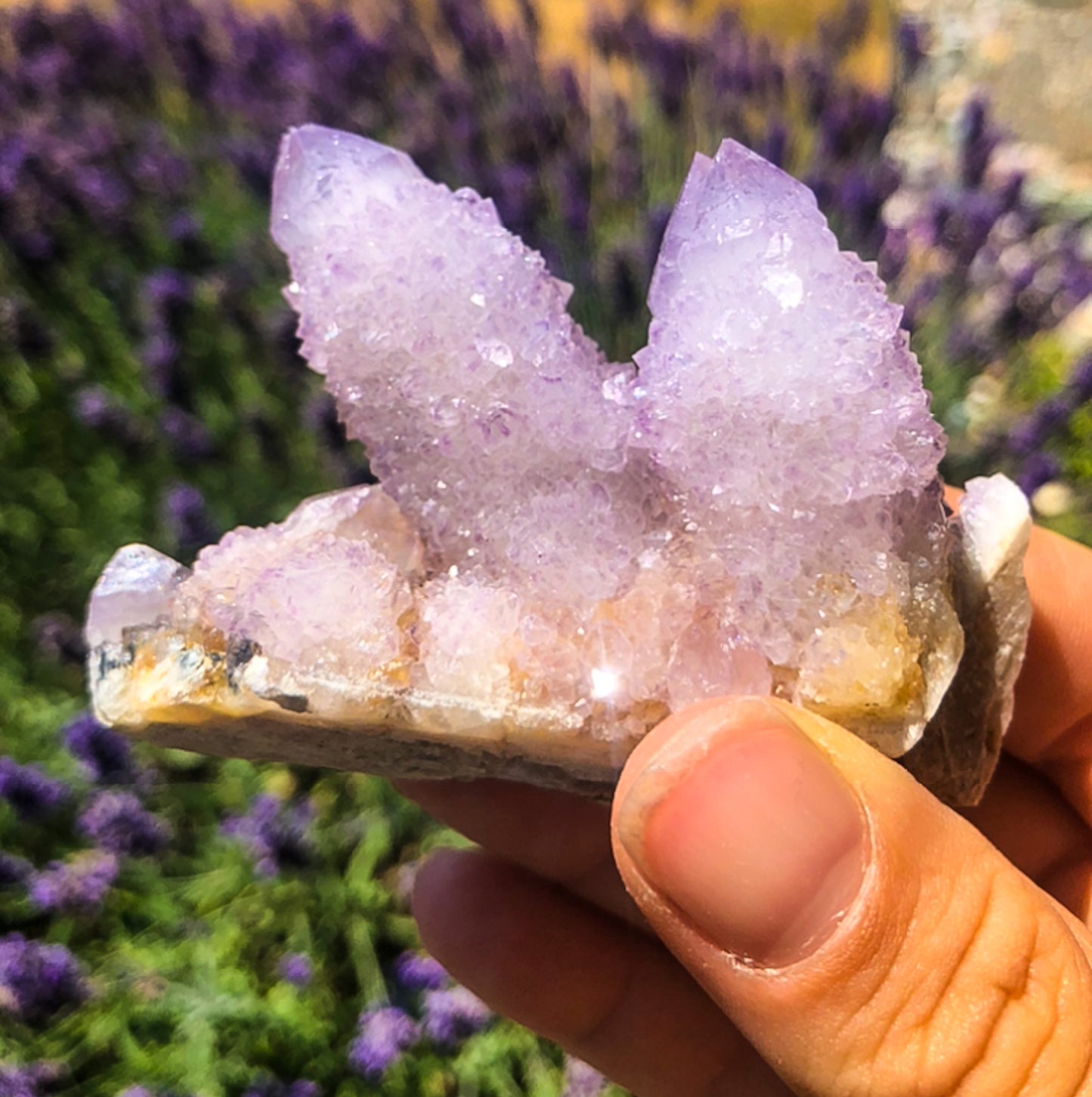 Sparkly Lilac Purple Spirit Quartz