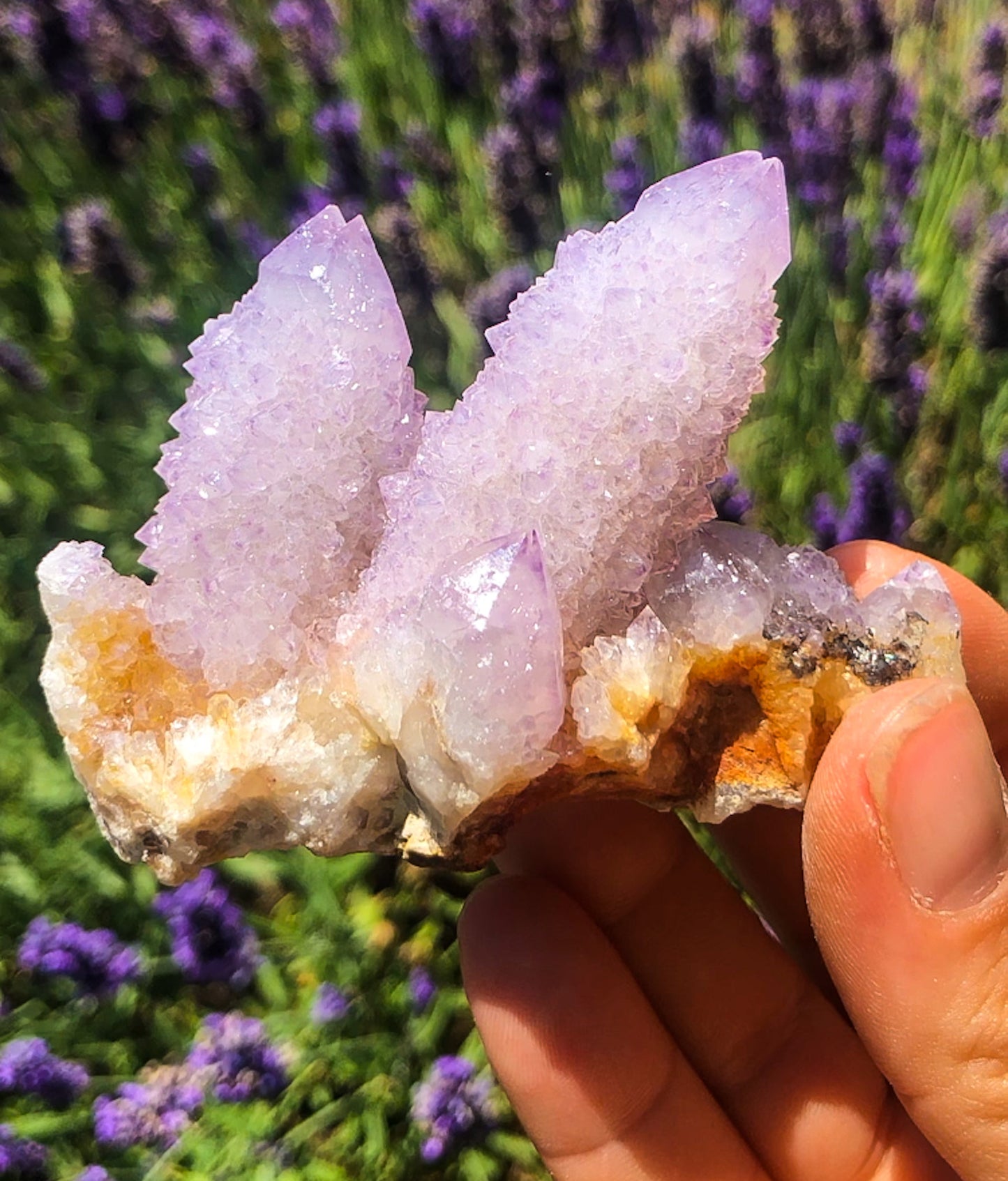 Sparkly Lilac Purple Spirit Quartz