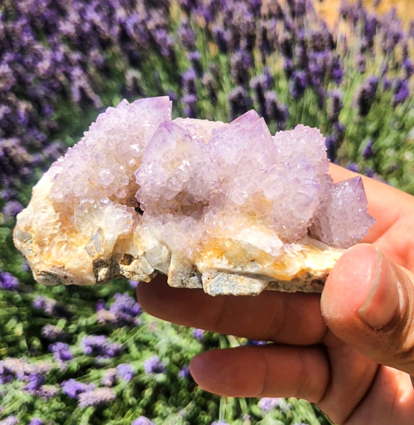 Druzy Lilac Purple Spirit Quartz