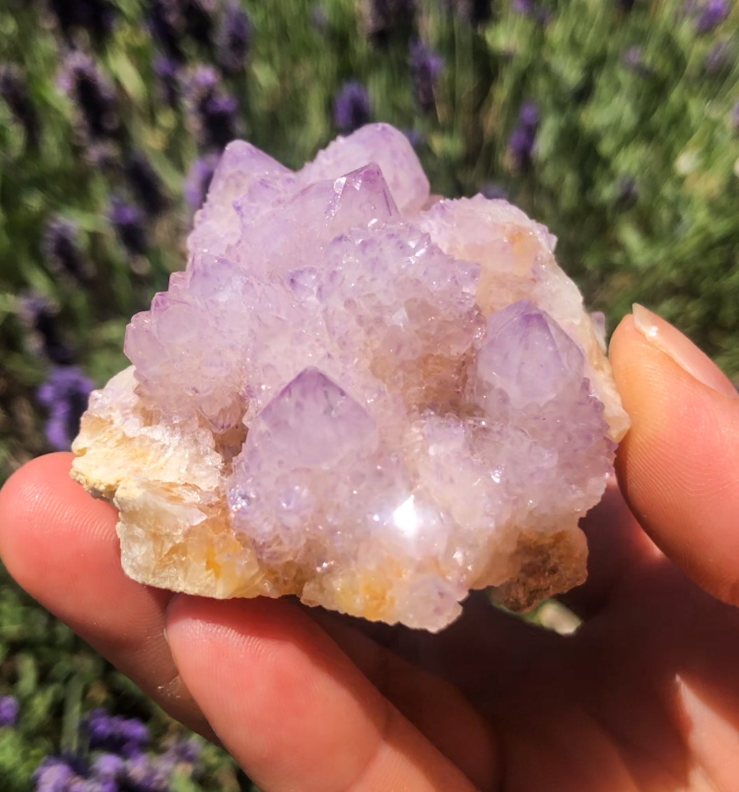 Druzy Lilac Purple Spirit Quartz