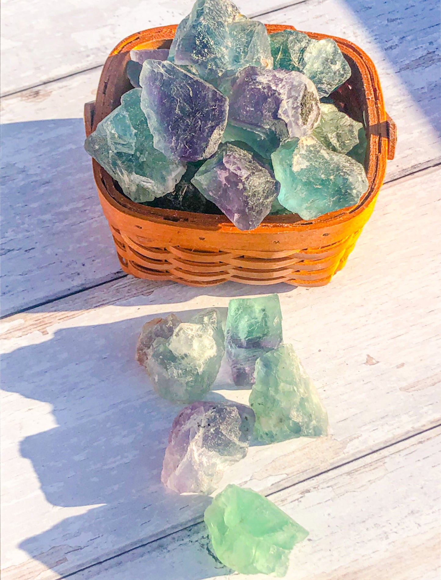 Vibrant Rainbow Fluorite Pocket Stones