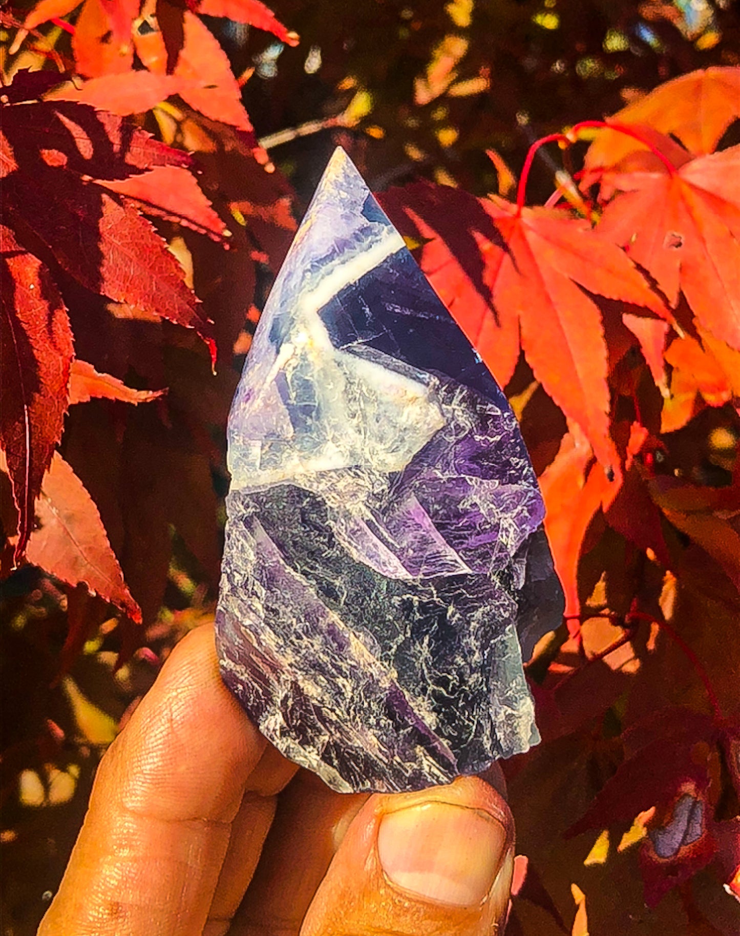 Adorable Rainbow Fluorite Crystal Tower