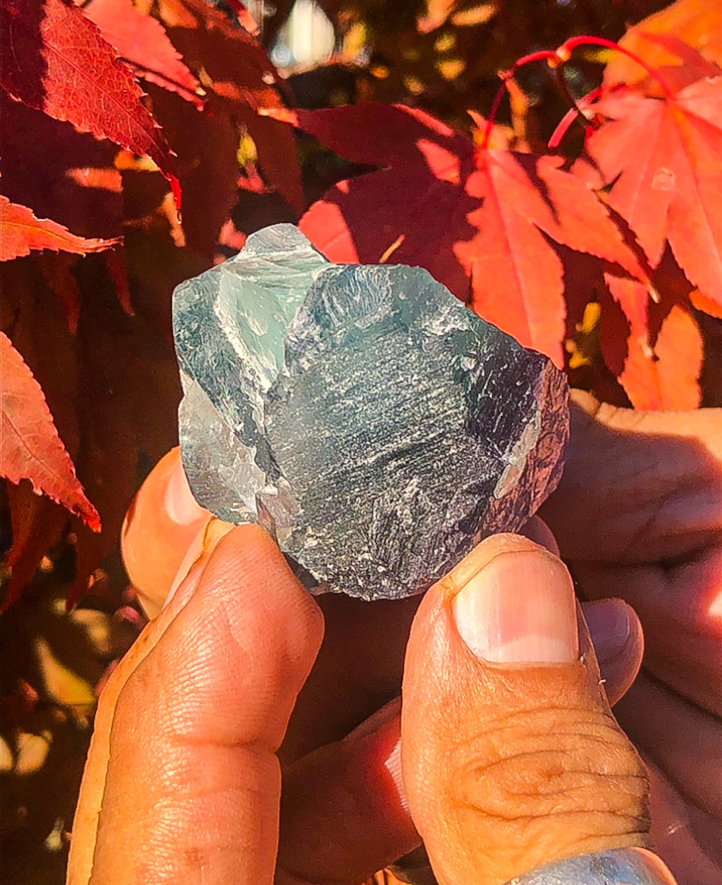 Adorable Rainbow Fluorite Crystal Tower