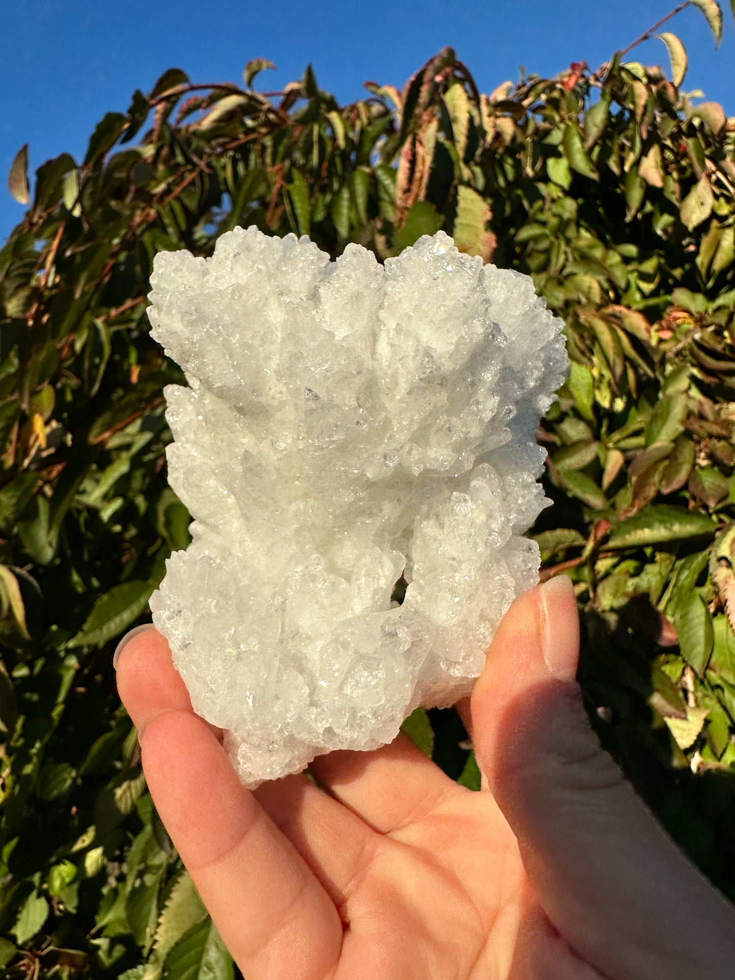 Sparkly White Aragonite Cluster - Raw Specimen