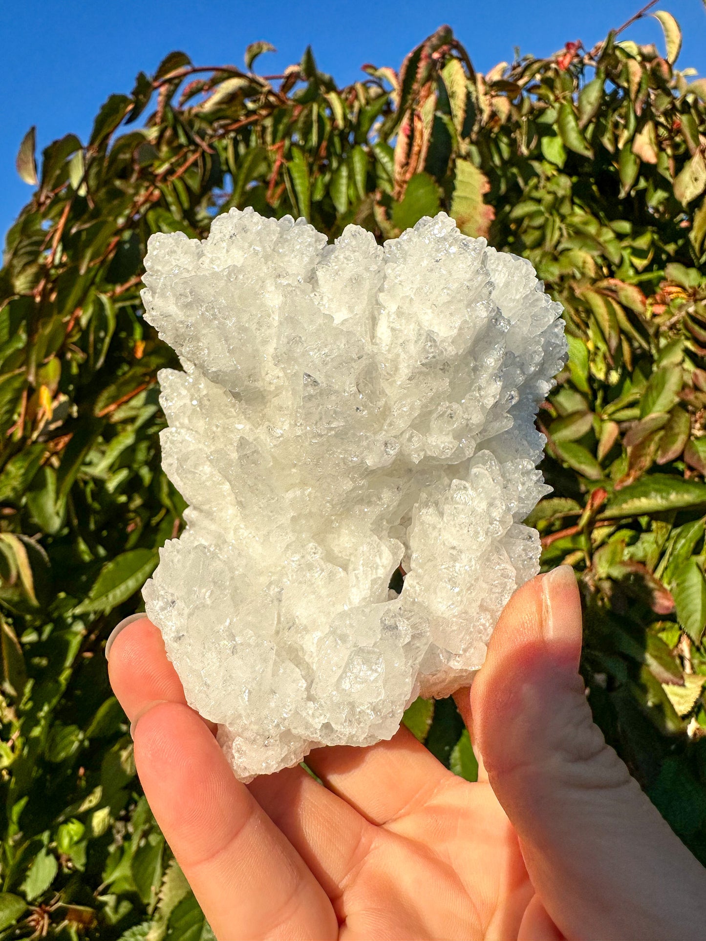 Sparkly White Aragonite Cluster - Raw Specimen