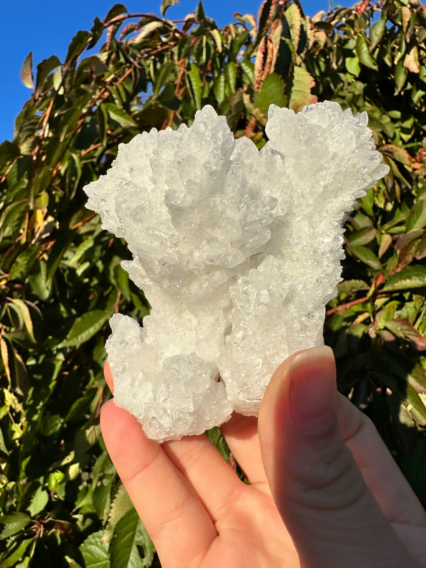 Sparkly White Aragonite Cluster - Raw Specimen