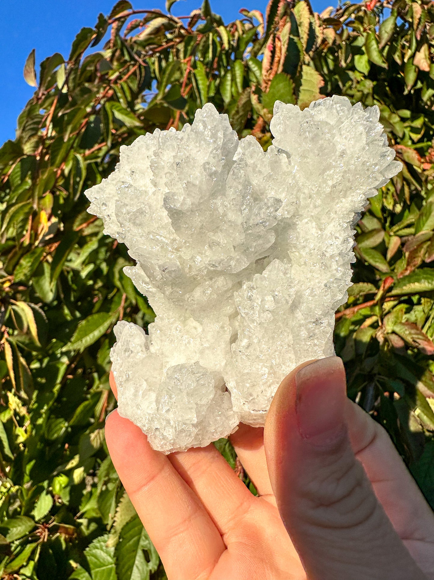 Sparkly White Aragonite Cluster - Raw Specimen