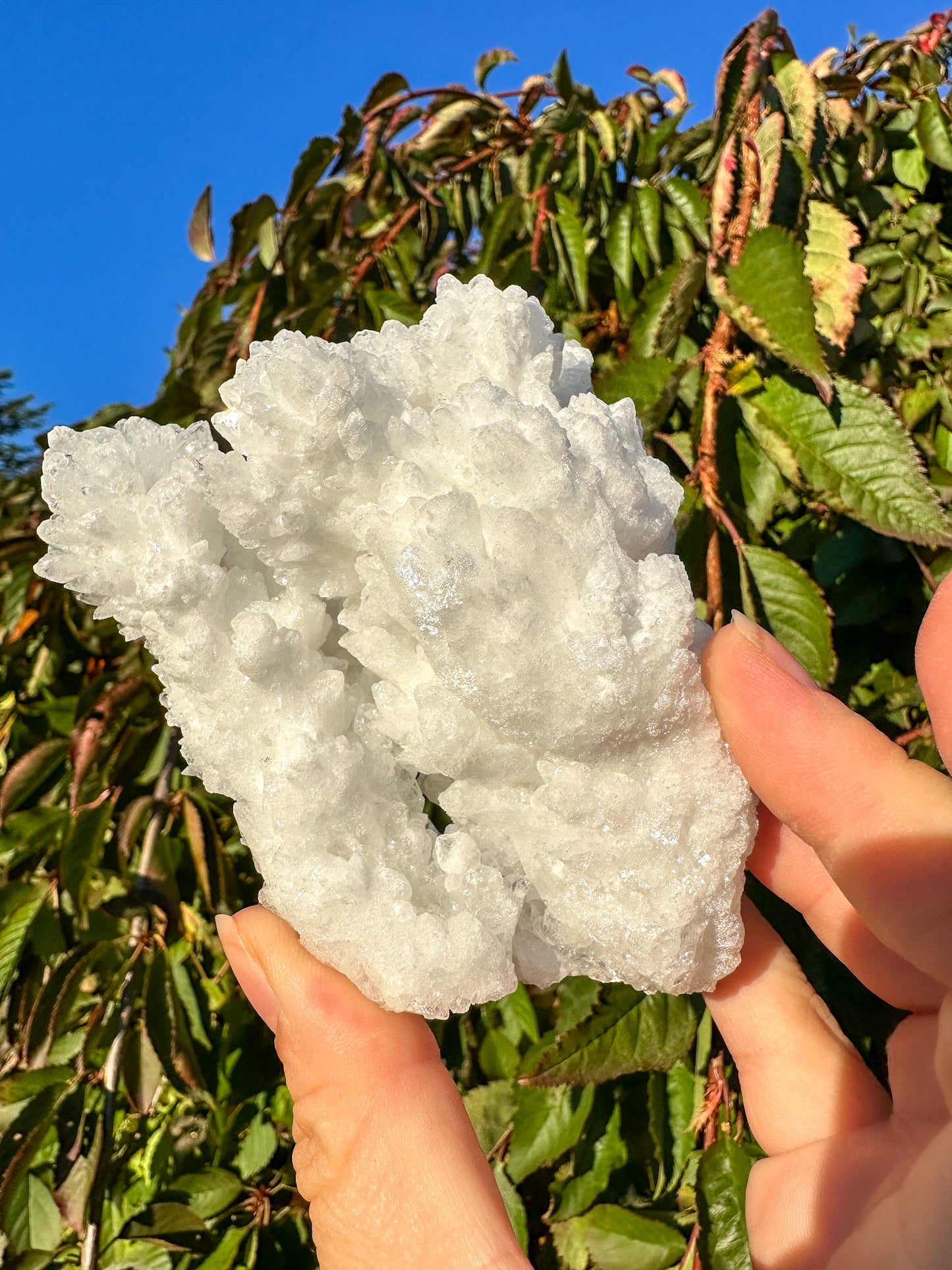 Sparkly White Aragonite Cluster - Raw Specimen