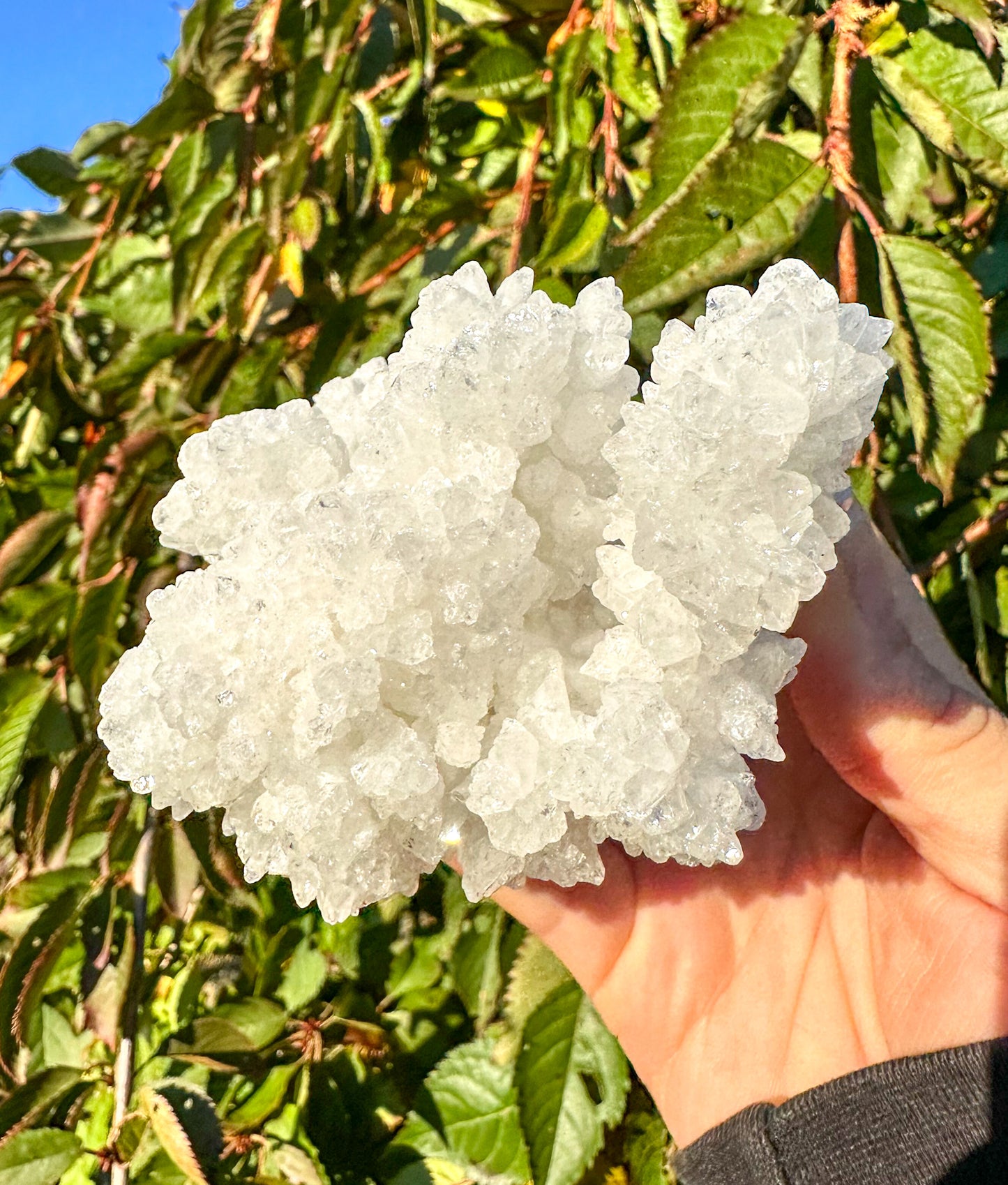 Sparkly White Aragonite Cluster - Raw Specimen