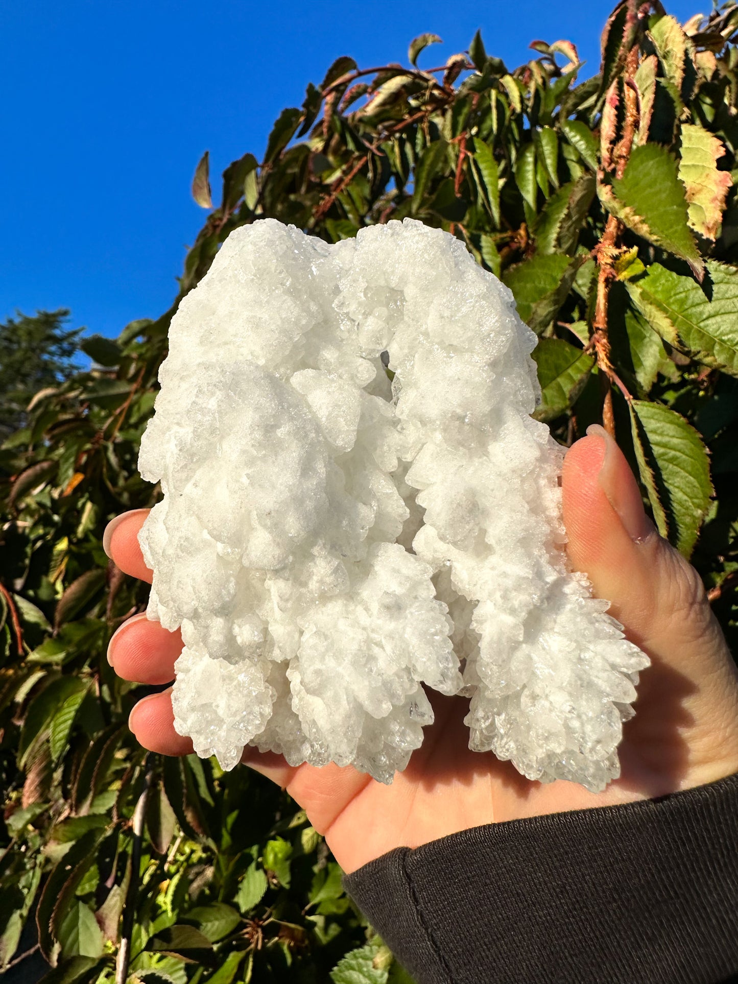 Sparkly White Aragonite Cluster - Raw Specimen