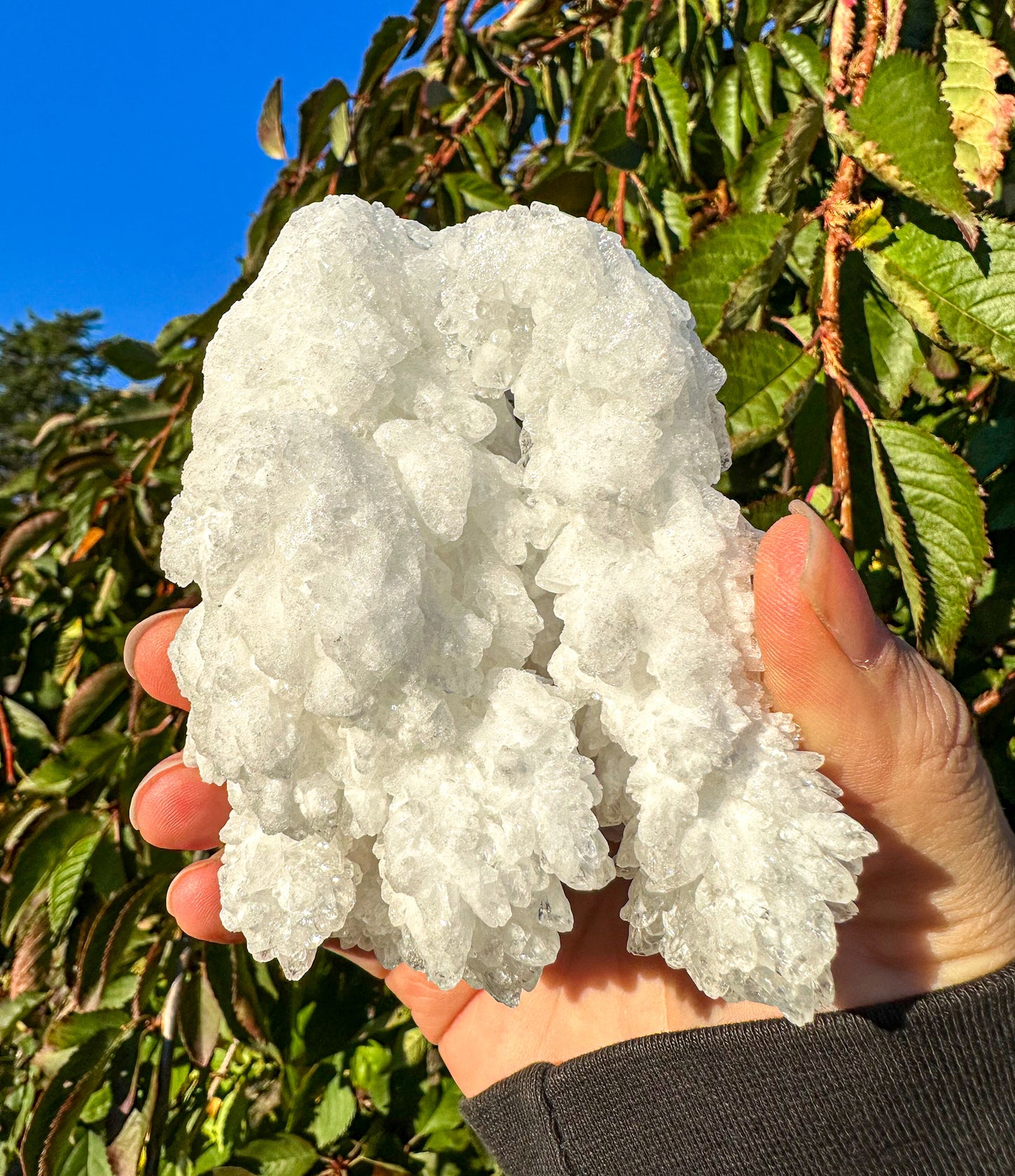 Sparkly White Aragonite Cluster - Raw Specimen