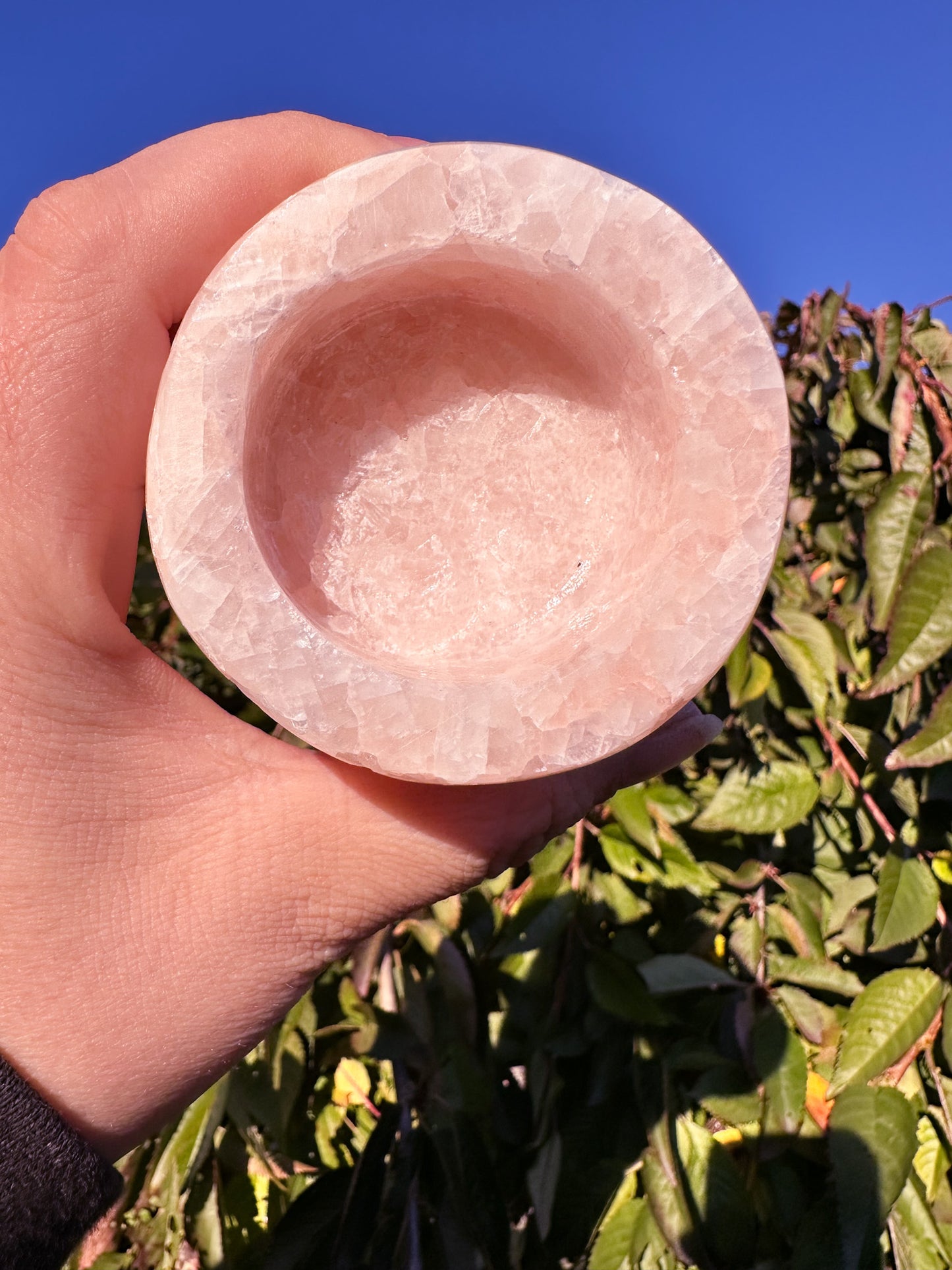 Adorable Pink Calcite Candleholder
