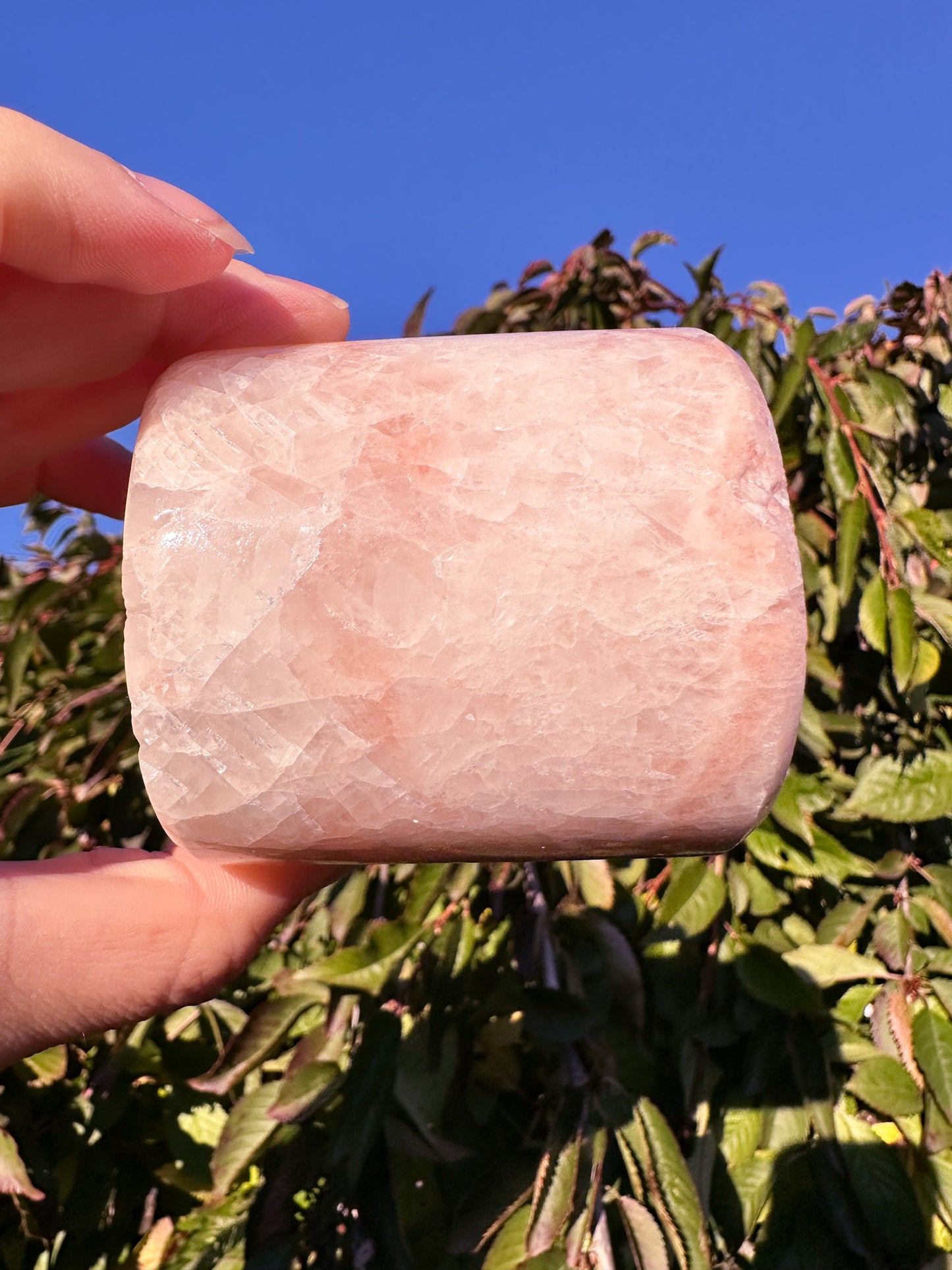 Adorable Pink Calcite Candleholder
