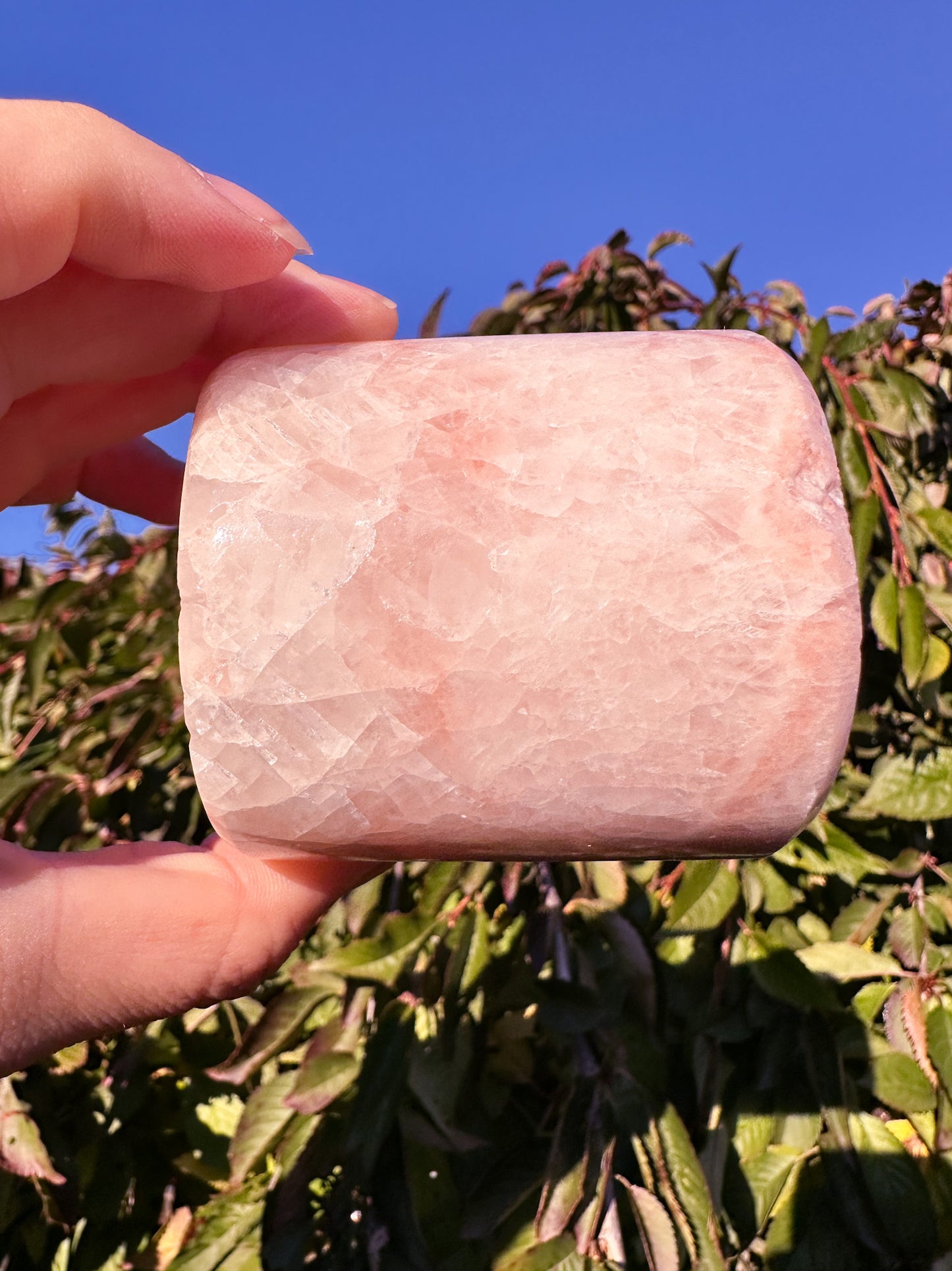 Adorable Pink Calcite Candleholder