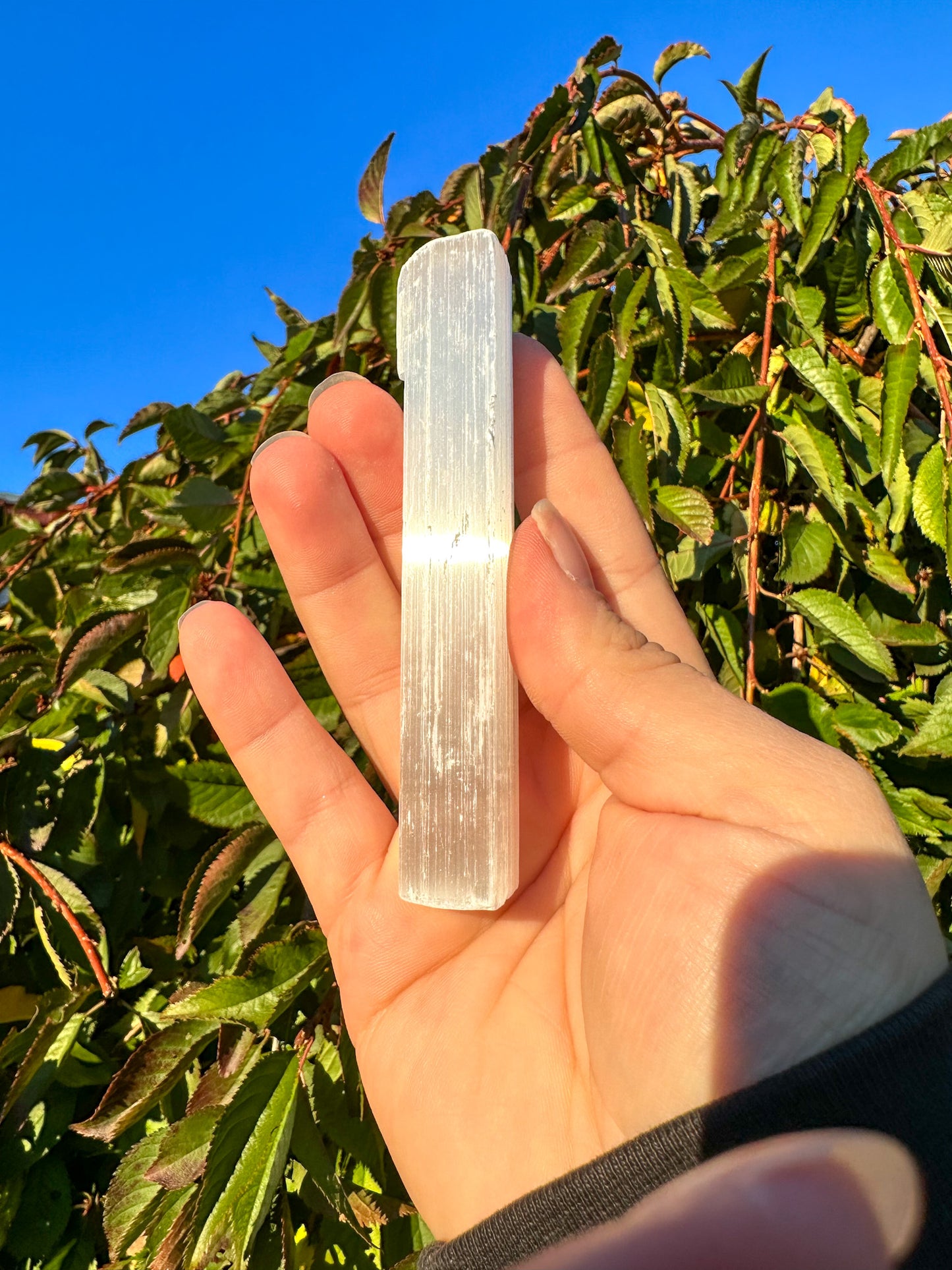 Stunning Selenite Wand 4"