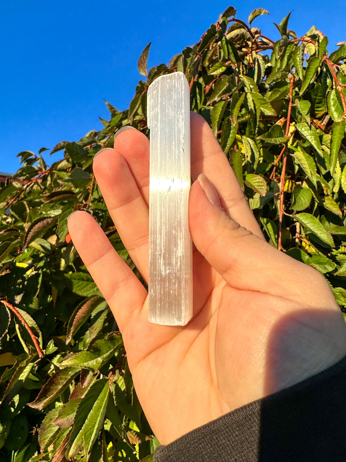 Stunning Selenite Wand 4"