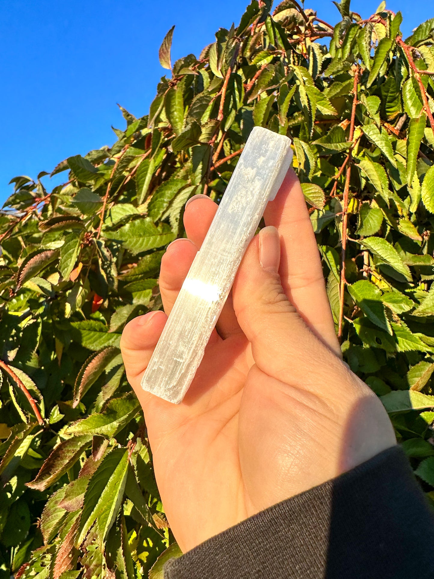 Stunning Selenite Wand 4"