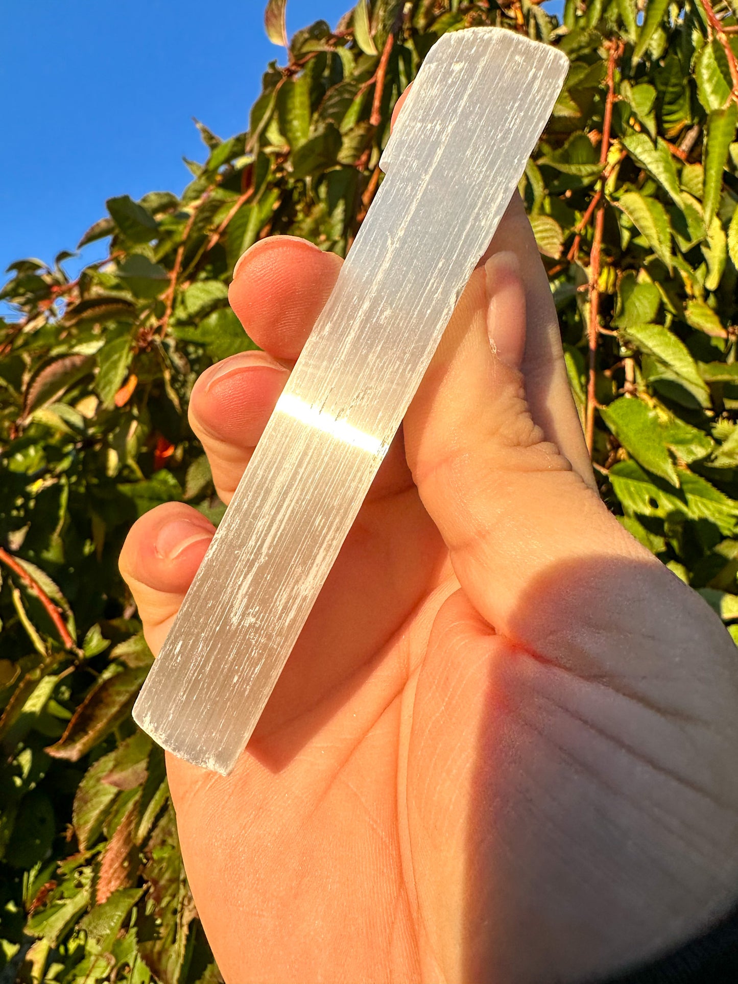 Stunning Selenite Wand 4"