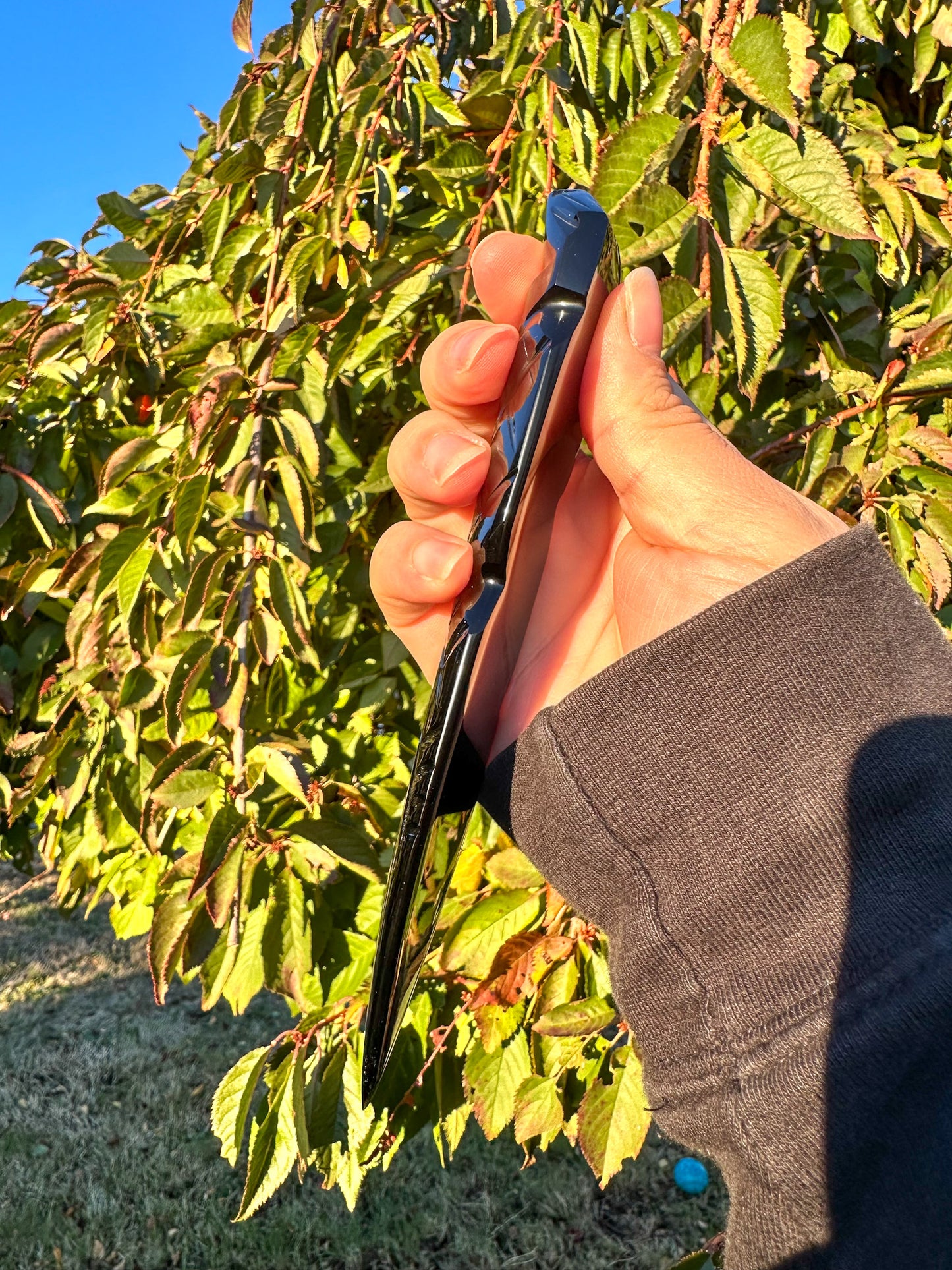 Hand Carved Black Obsidian Snake Dagger