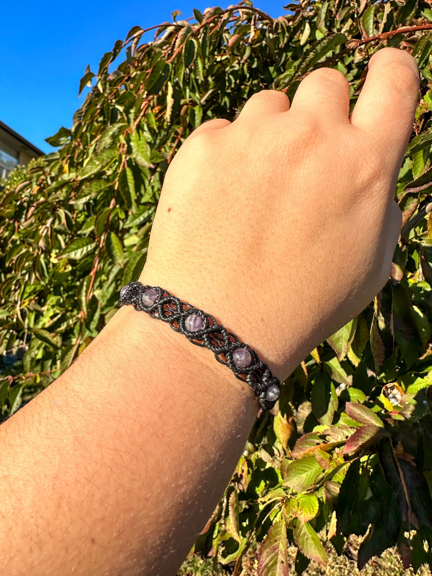 Handwoven Purple Amethyst Bracelets