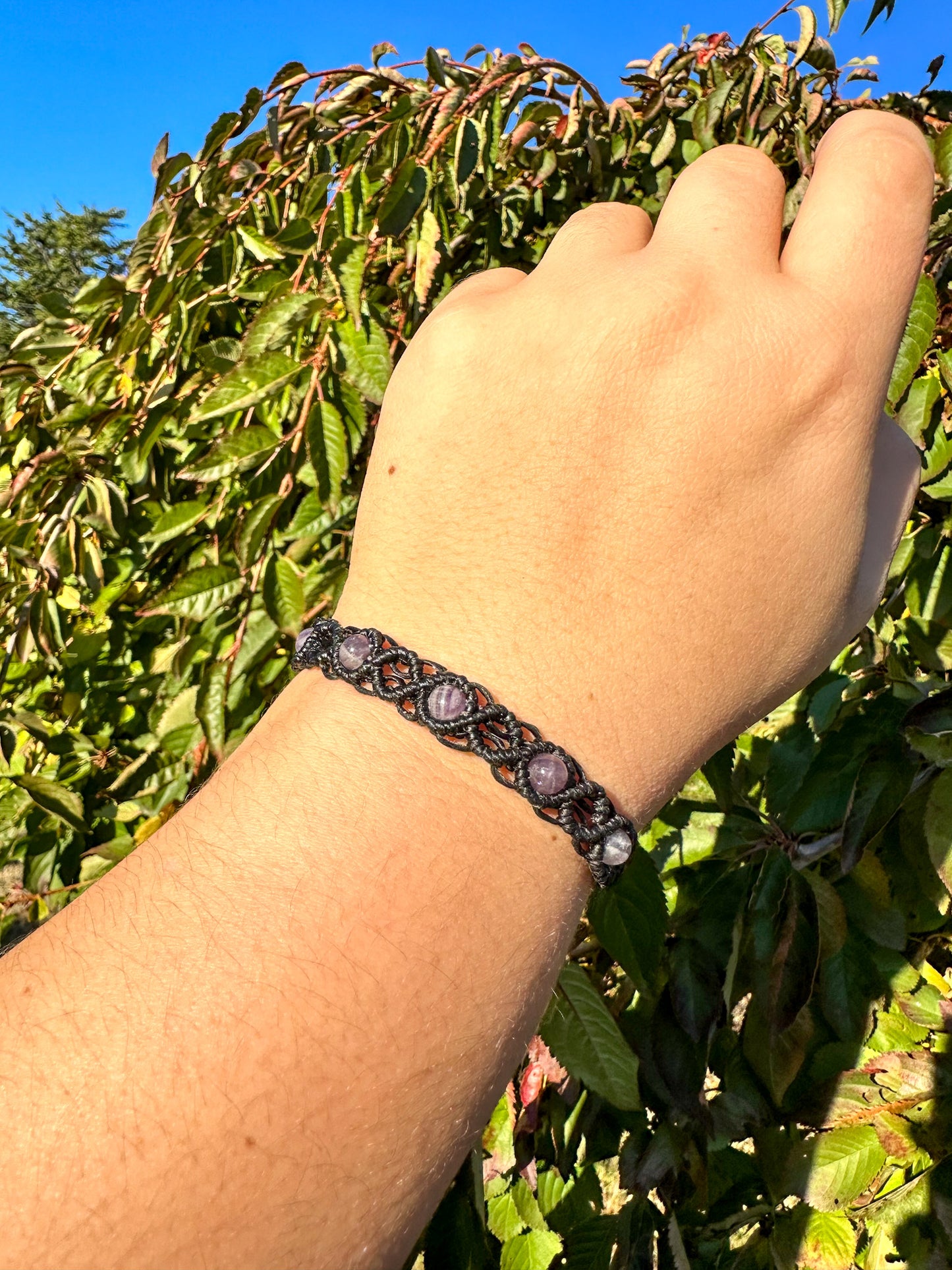 Handwoven Purple Amethyst Bracelets