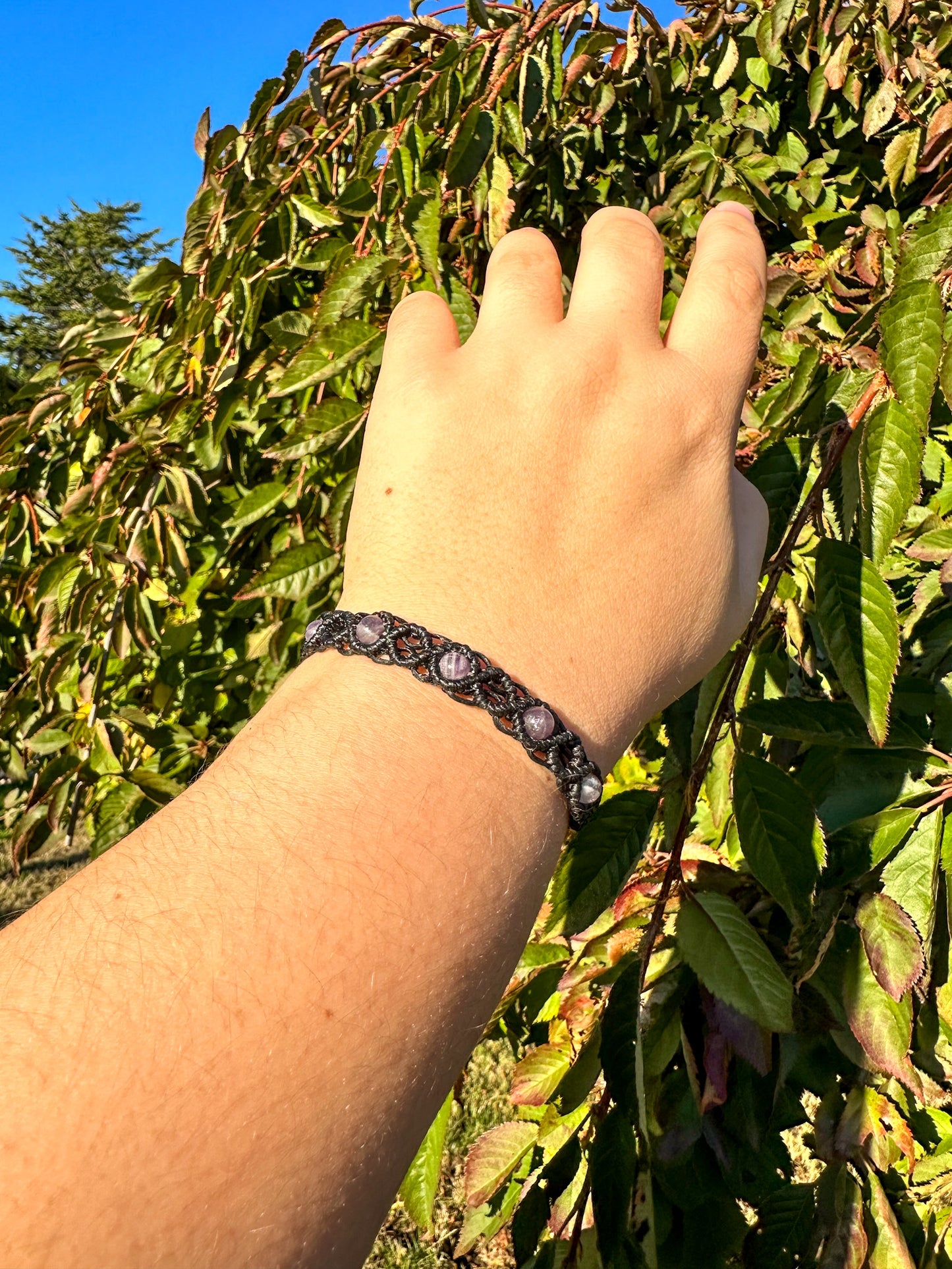 Handwoven Purple Amethyst Bracelets