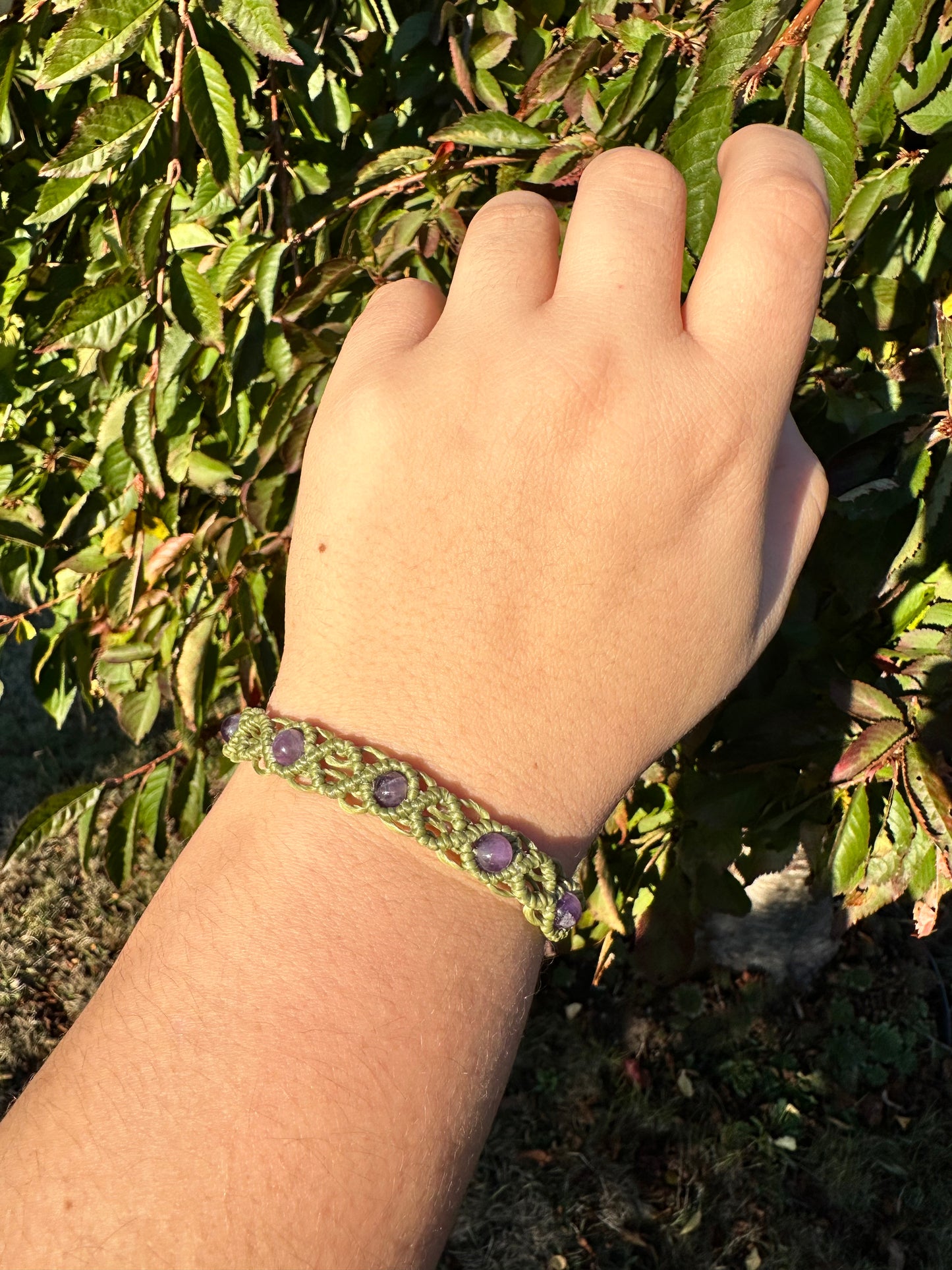 Handwoven Purple Amethyst Bracelets