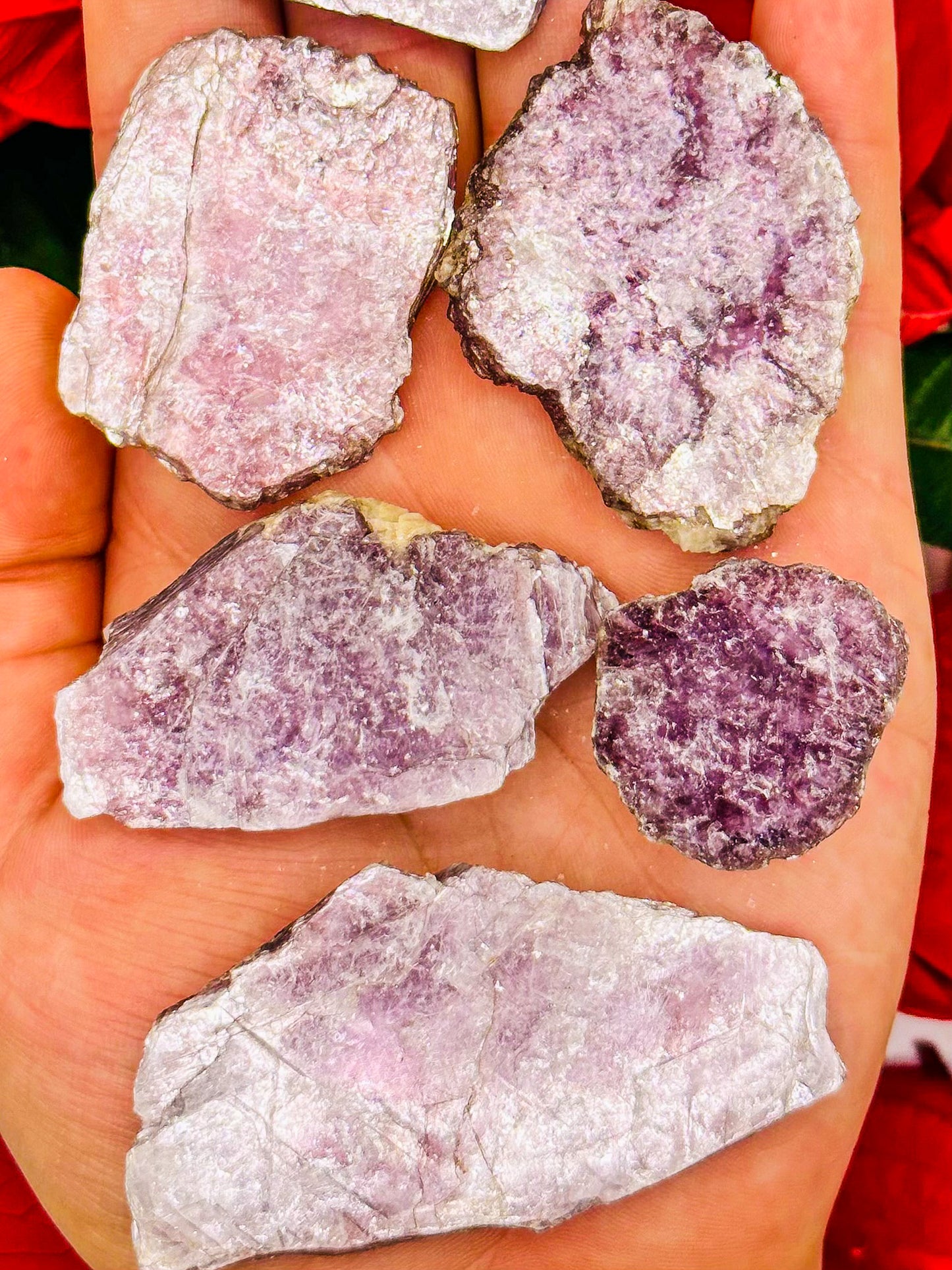 Gemmy Raw Purple Lepidolite Pocket Stone