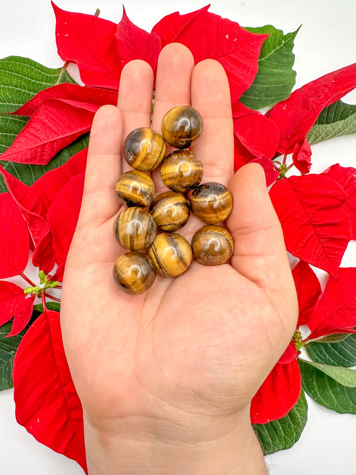 Flashy Gold Tigers Eye Mini Spheres