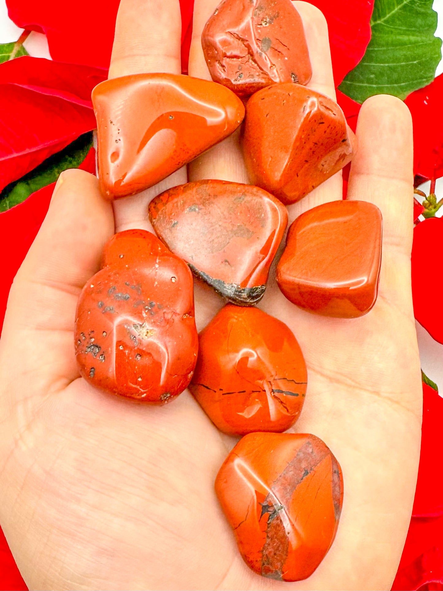 Stunning Red Jasper Tumbles