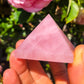 Stunning Pink Rose Quartz Pyramid