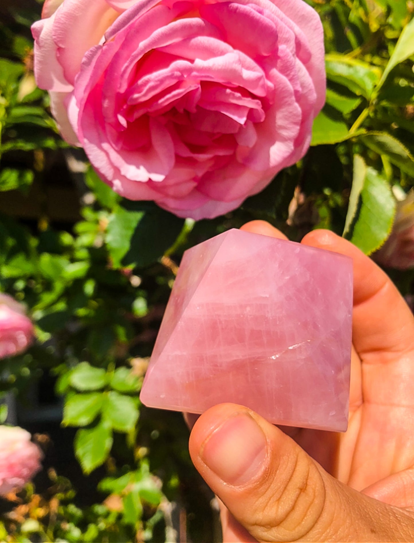 Stunning Pink Rose Quartz Pyramid