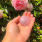 Stunning Pink Rose Quartz Palm Stone (#1111)