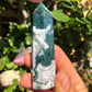 Adorable Moss Agate Tower (#456)