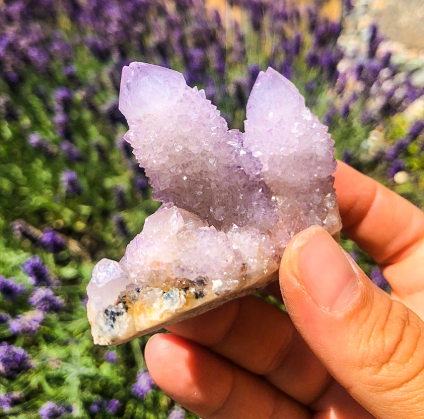 Sparkly Lilac Purple Spirit Quartz