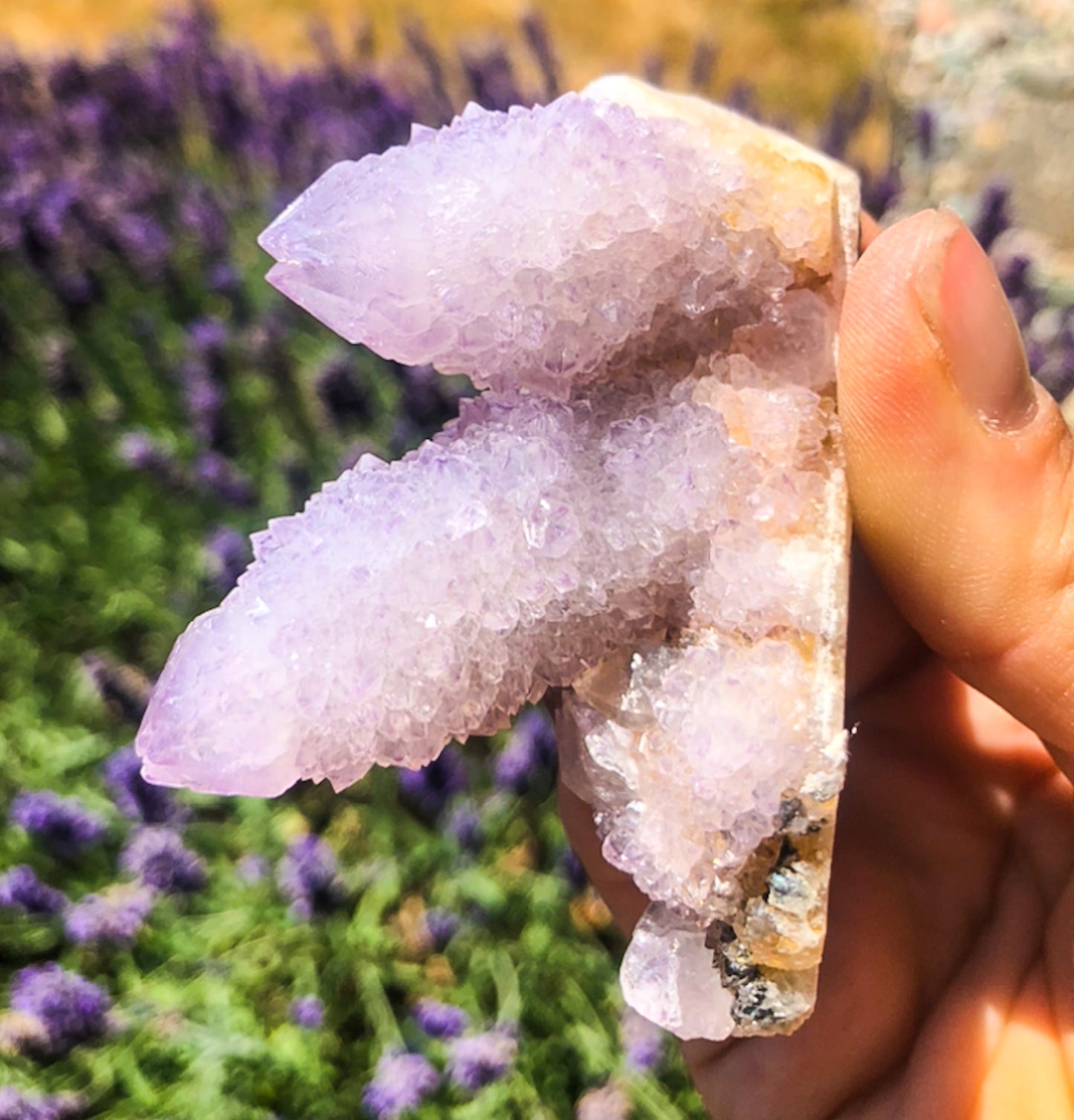 Sparkly Lilac Purple Spirit Quartz