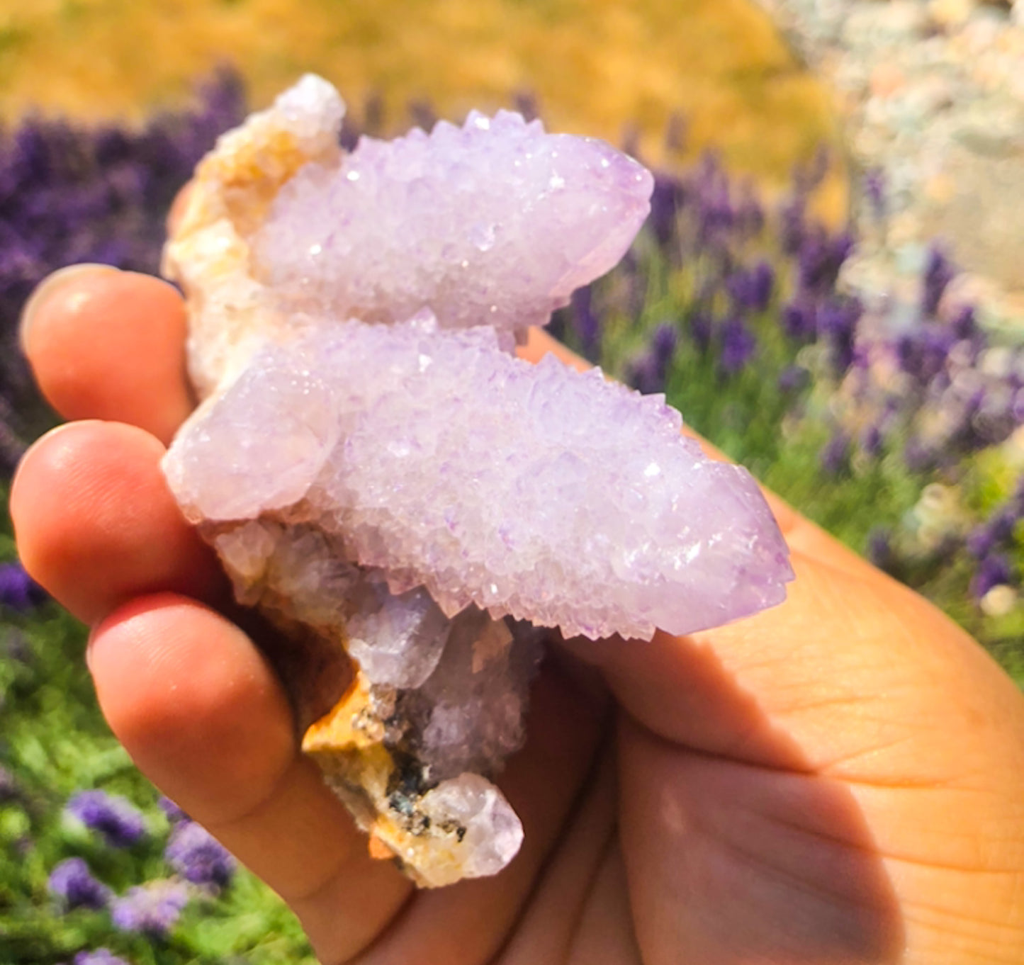 Sparkly Lilac Purple Spirit Quartz (#1203)