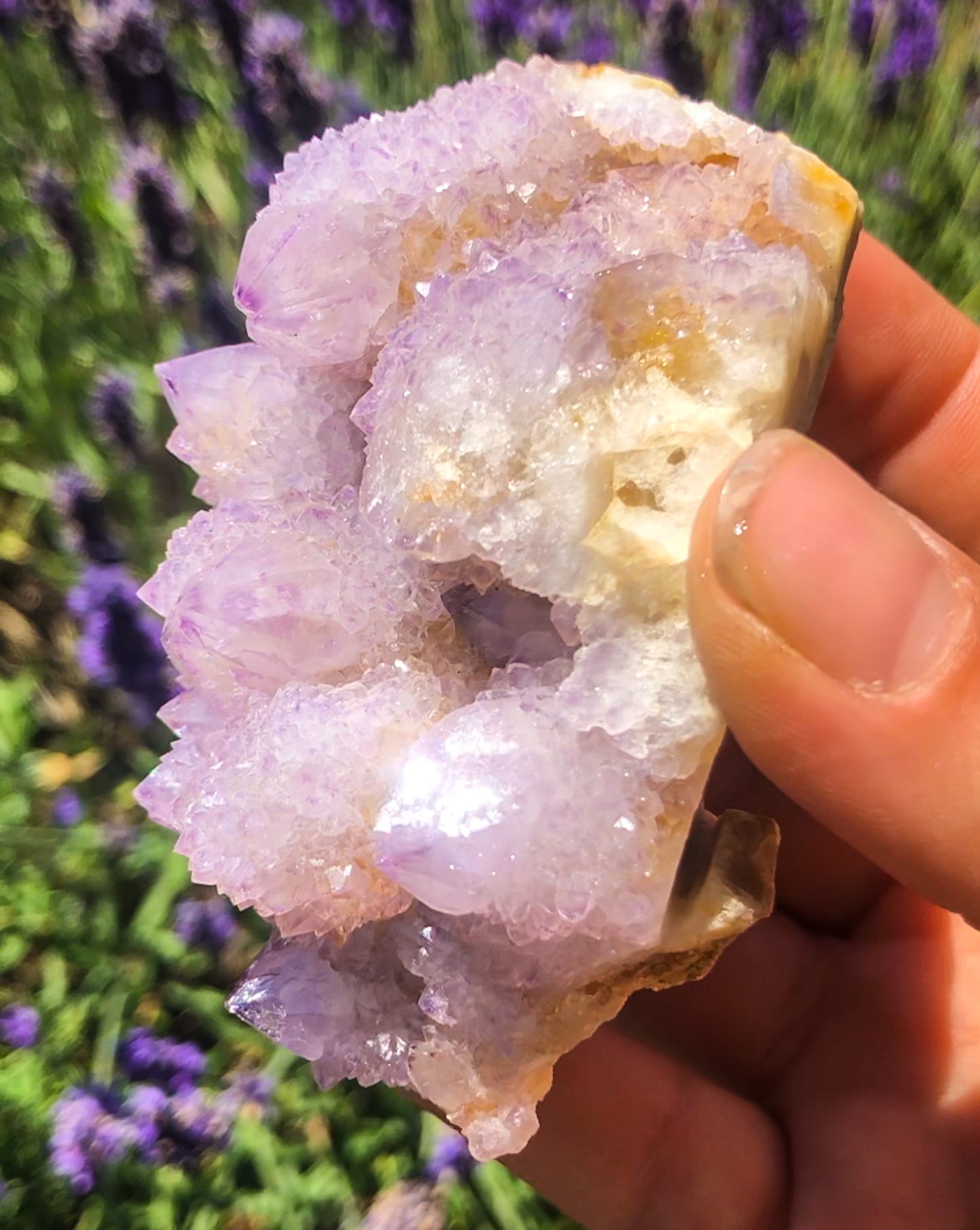 Druzy Lilac Purple Spirit Quartz (#1204)