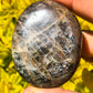 Flashy Black Moonstone Palm Stone (#752)