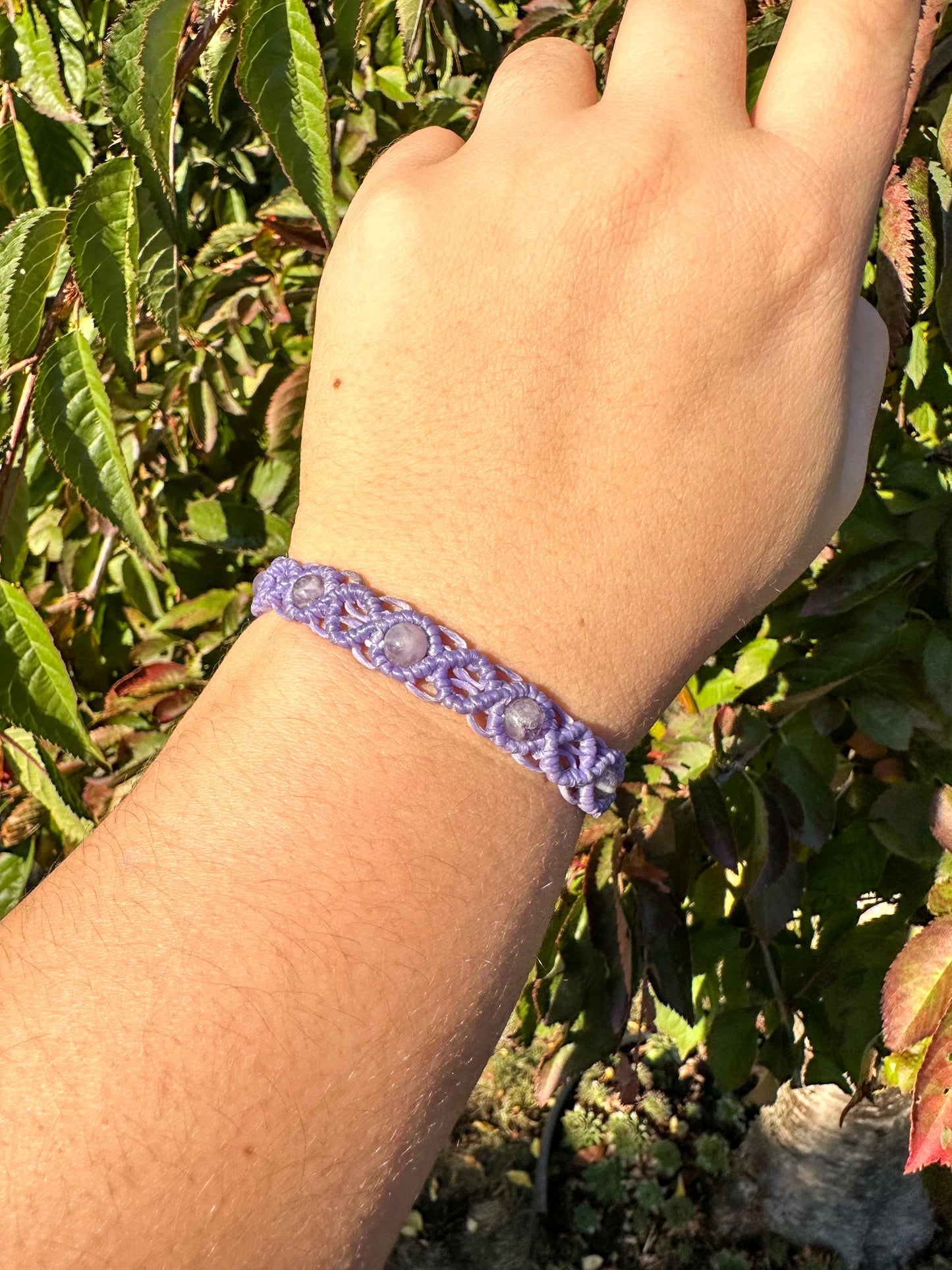 Handwoven Purple Amethyst Bracelets