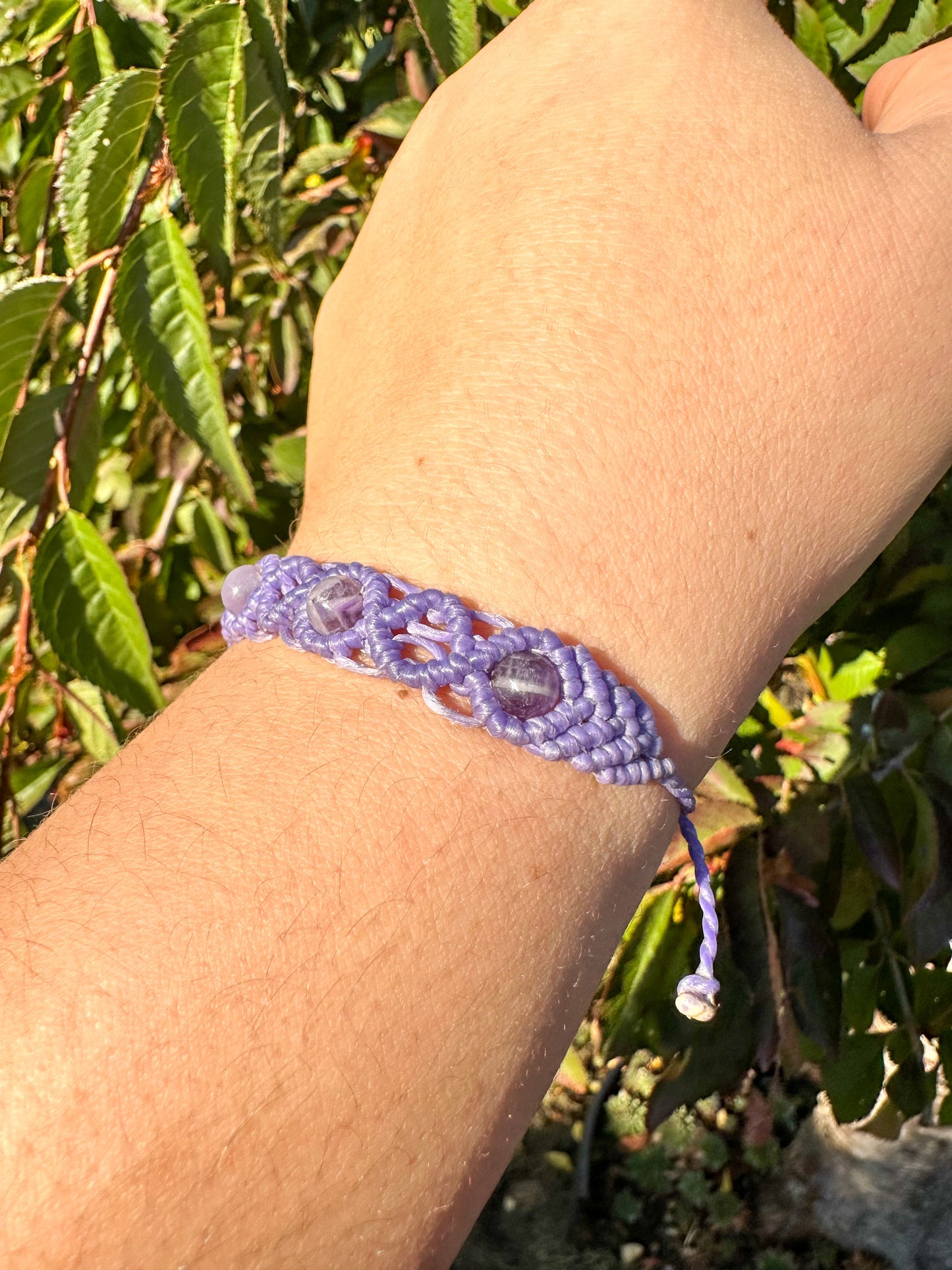 Handwoven Purple Amethyst Bracelets